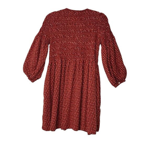 MADEWELL Challis Mini Dress Women Small Long Sleeve Button-Front Bohemian‎ Boho - Picture 5 of 9